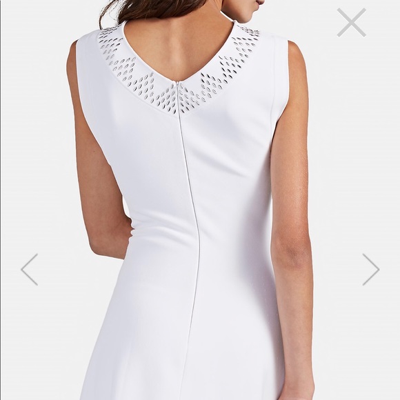 Alaia NWT White Studded Stretch Knit Dress sleeveless - Picture 5 of 10